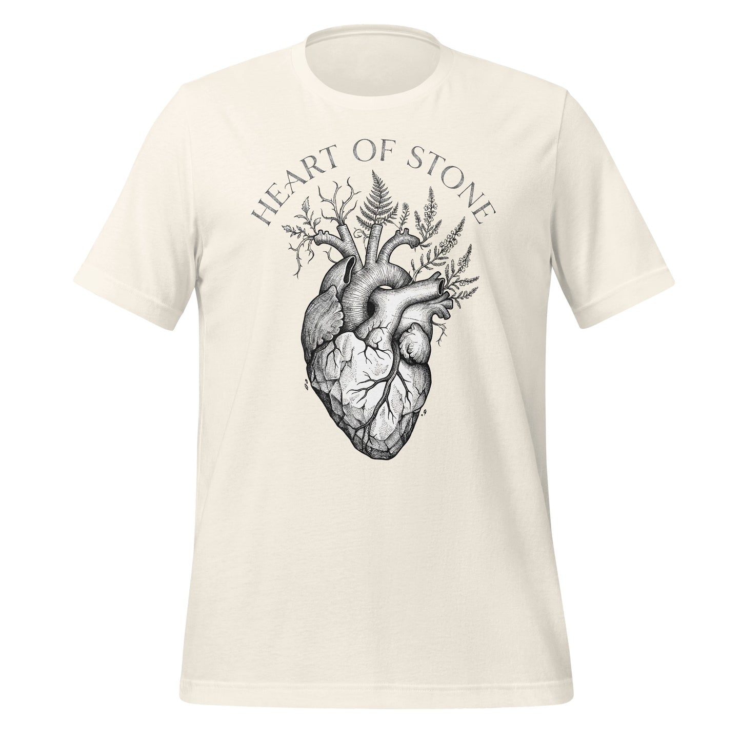 Heart of Stone Artistic Graphic T-Shirt