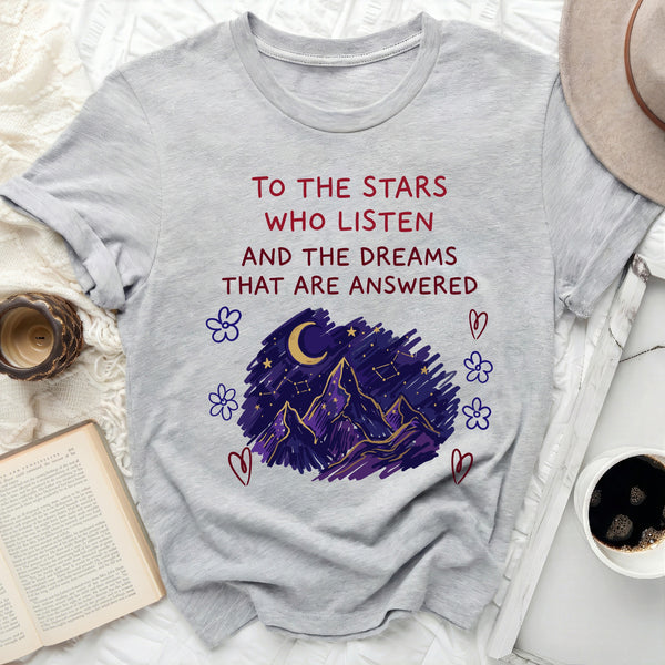 Velaris Sketched Mountain Tee in Athletic Heather