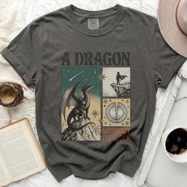 Fourth Wing Inspired Dragon Tee in Pepper