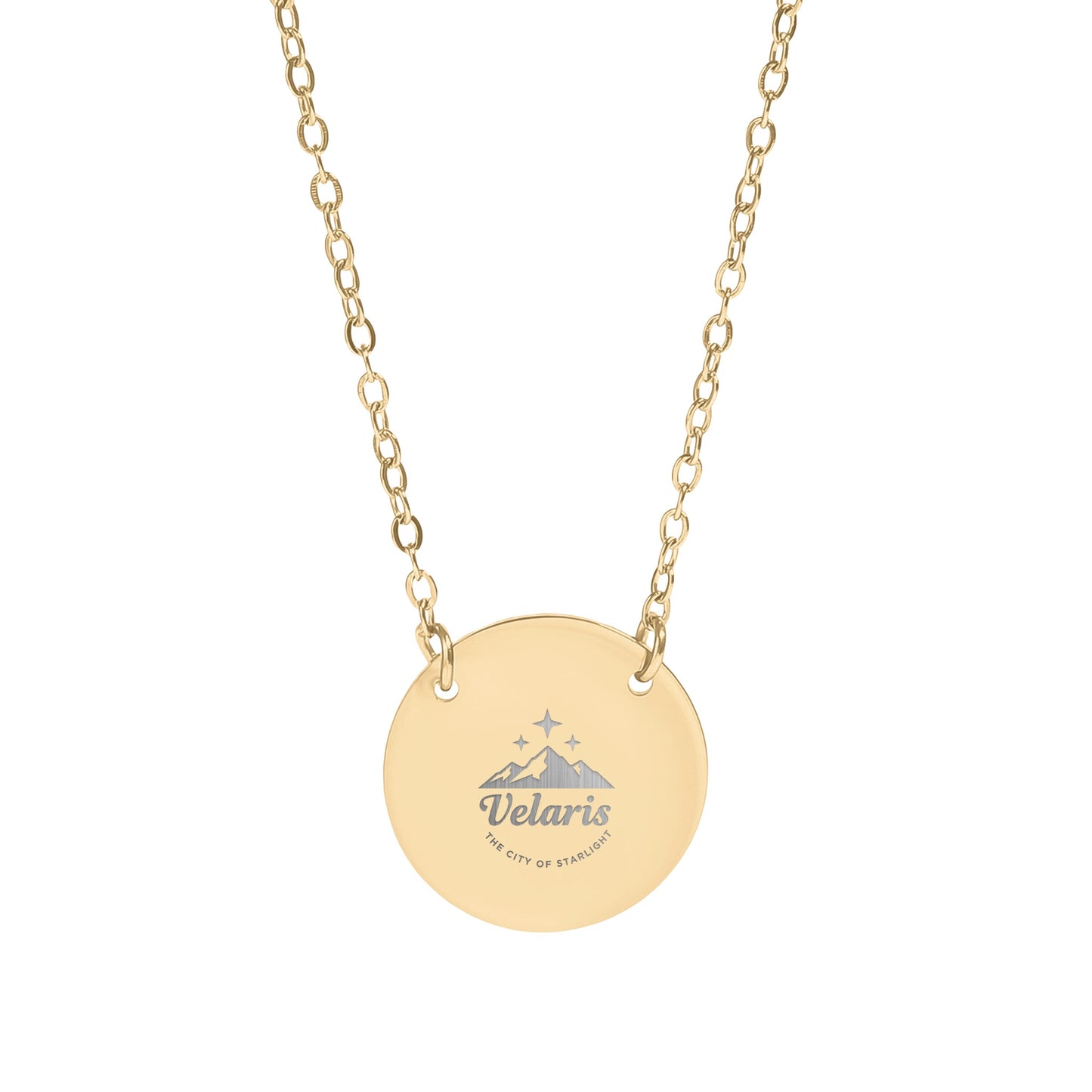 Velaris The City of Starlight engraved necklace