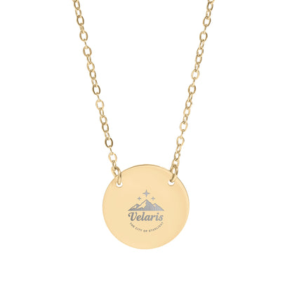 Velaris The City of Starlight engraved necklace