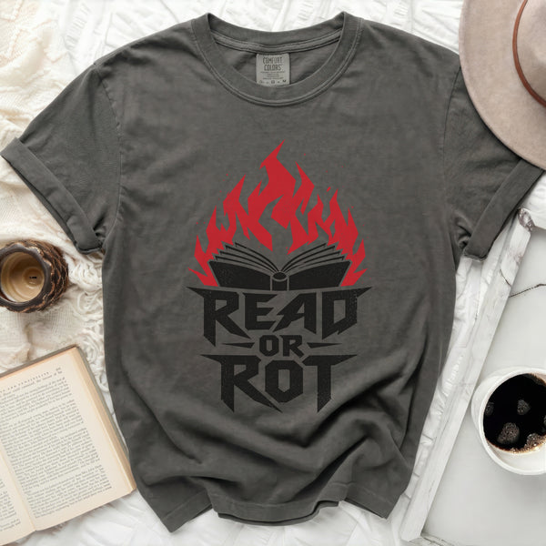 Read or Rot Tee in Pepper