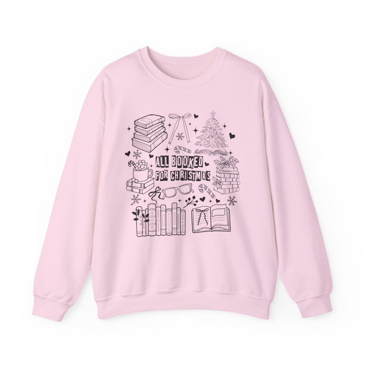 All Booked for Christmas Festive Sweatshirt Apparel