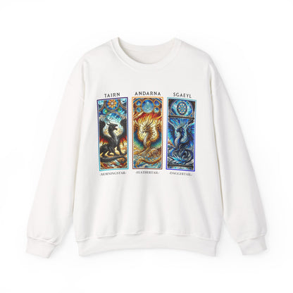 "Dragon Trio" Fourth Wing Inspired Sweatshirt