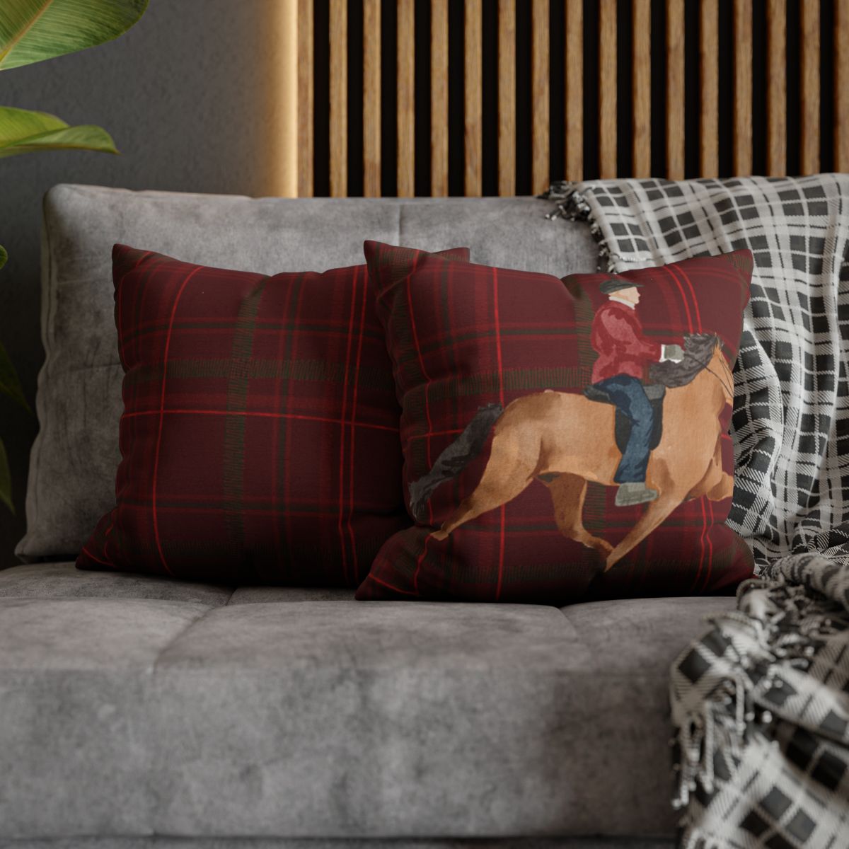 Equestrian Themed Decorative Throw Pillows for Home Decor