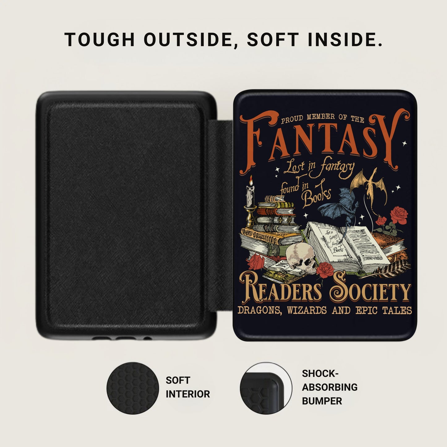 TOUGH OUTSIDE SOFT INSIDE Fantasy Readers Society product type