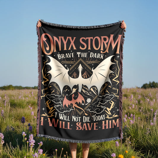 Onyx Storm Woven Throw