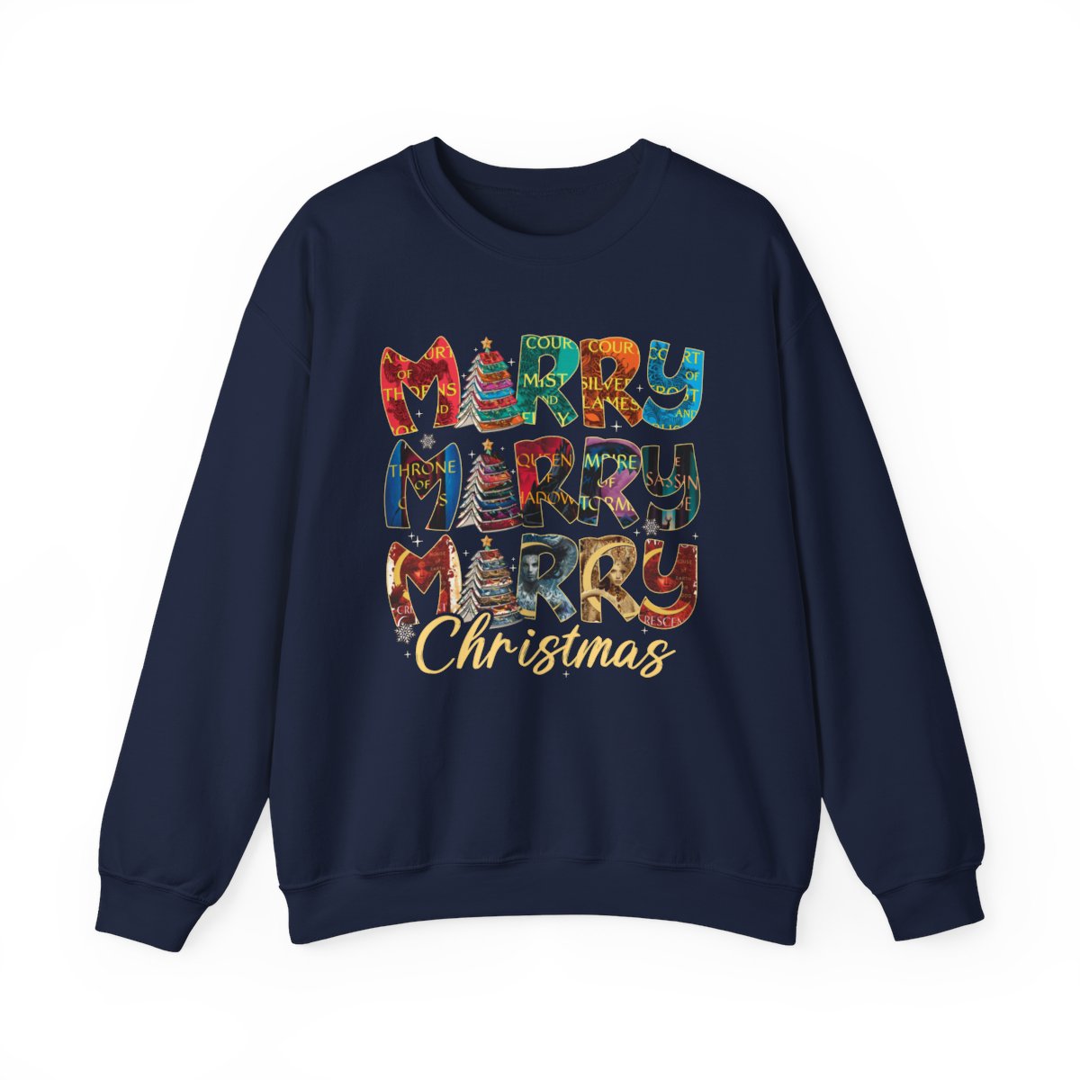 Colorful Merry Christmas Festive Sweater Holiday Apparel
