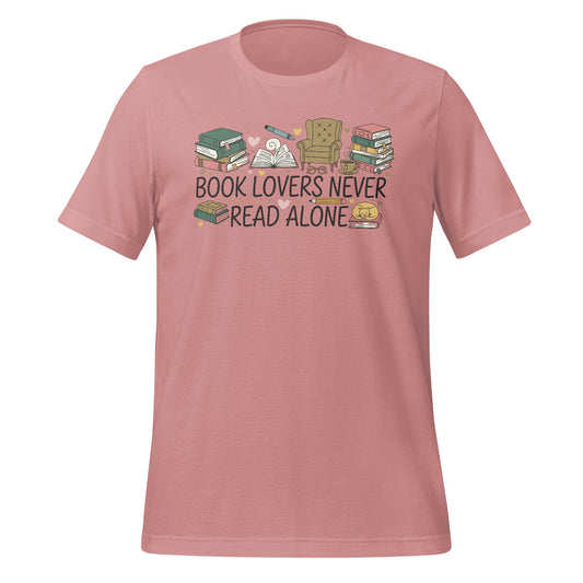Book Lovers Never Read Alone Graphic T-shirt