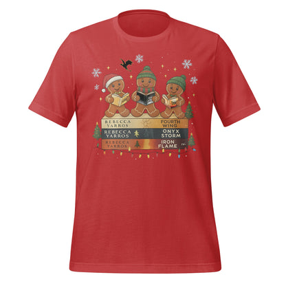Cute Gingerbread Character Reading Christmas Shirt