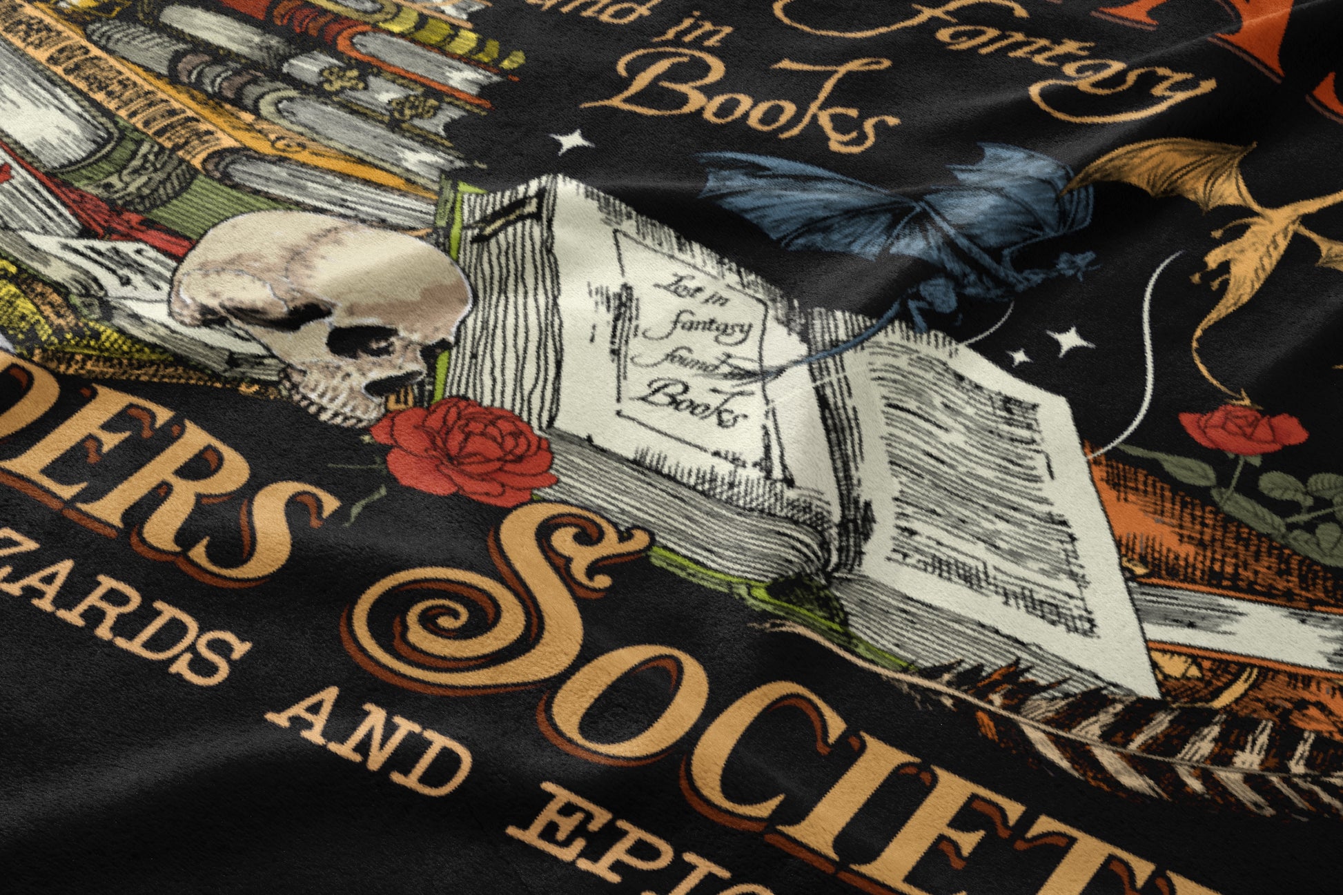 Enchanted Fantasy Books Art Print for Book Lovers