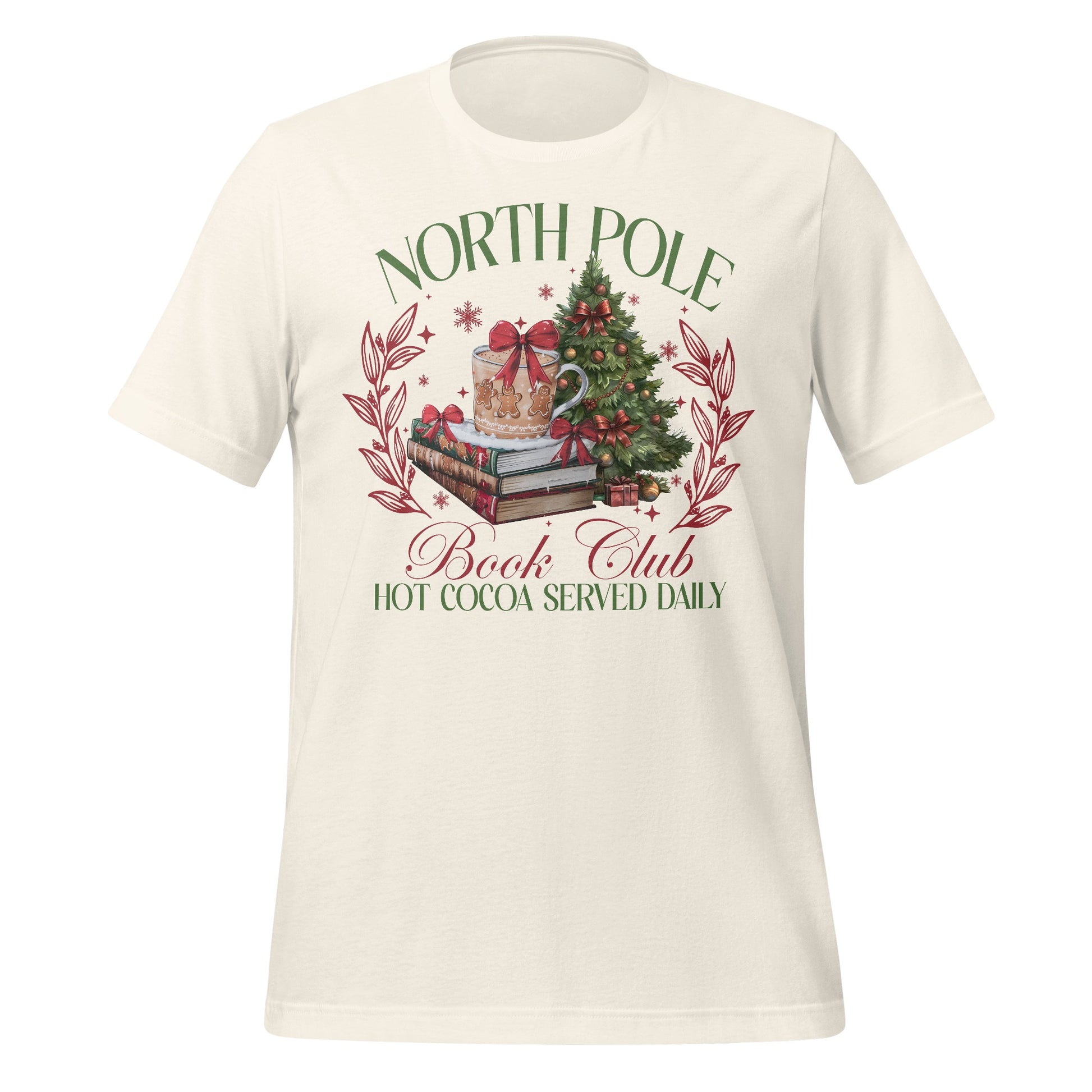 North Pole Book Club Hot Cocoa Served Daily T-Shirt