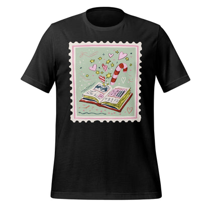 Whimsical Storybook Candy Cane Graphic T-Shirt