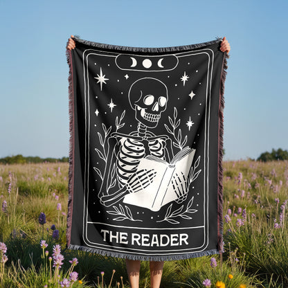 Skeleton Tarot Reading Blanket