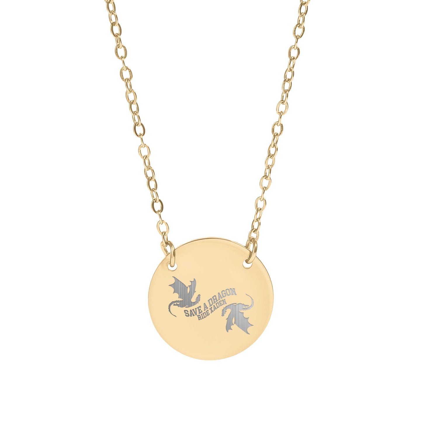 Save a Dragon Buy a Lizard Pendant Necklace