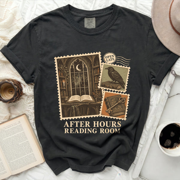 After Hours Reading Tee in Black