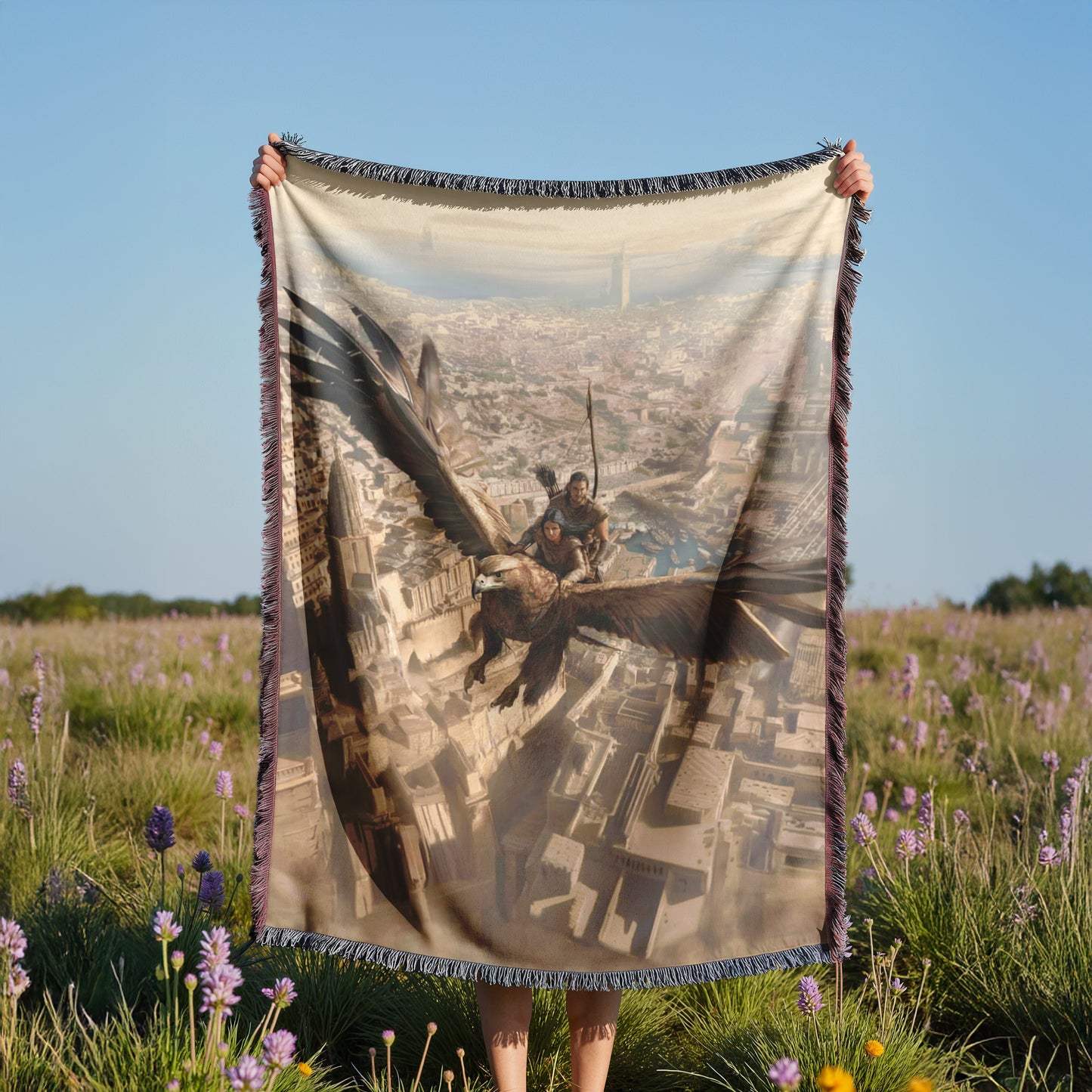 Soar with the rukhin Woven Blanket