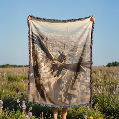 Soar with the rukhin Woven Blanket
