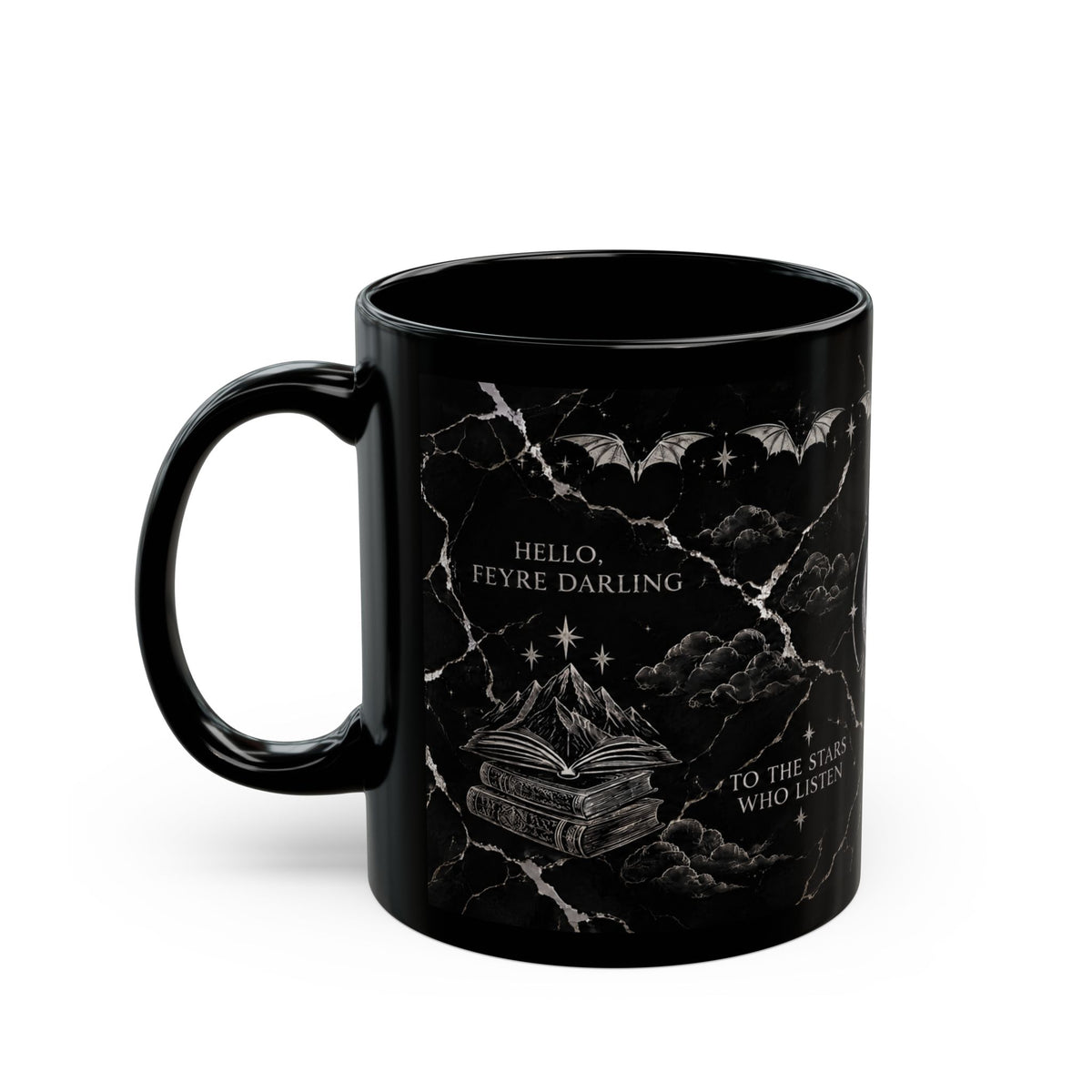 Velaris Black & Silver Mug