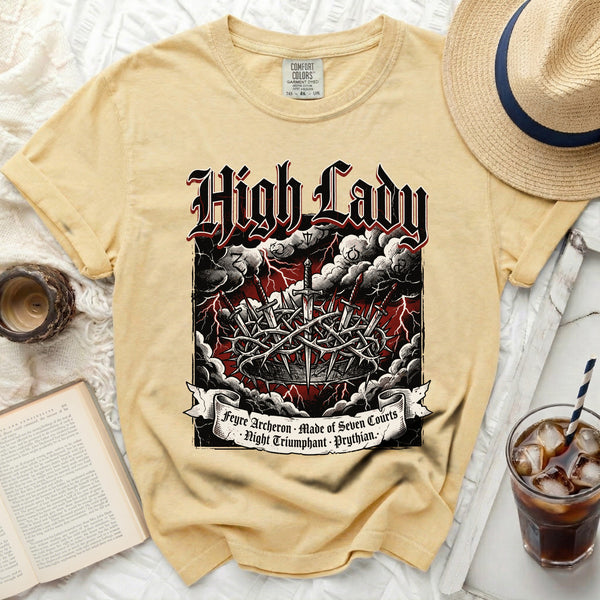 High Lady Crown Tee in Butter