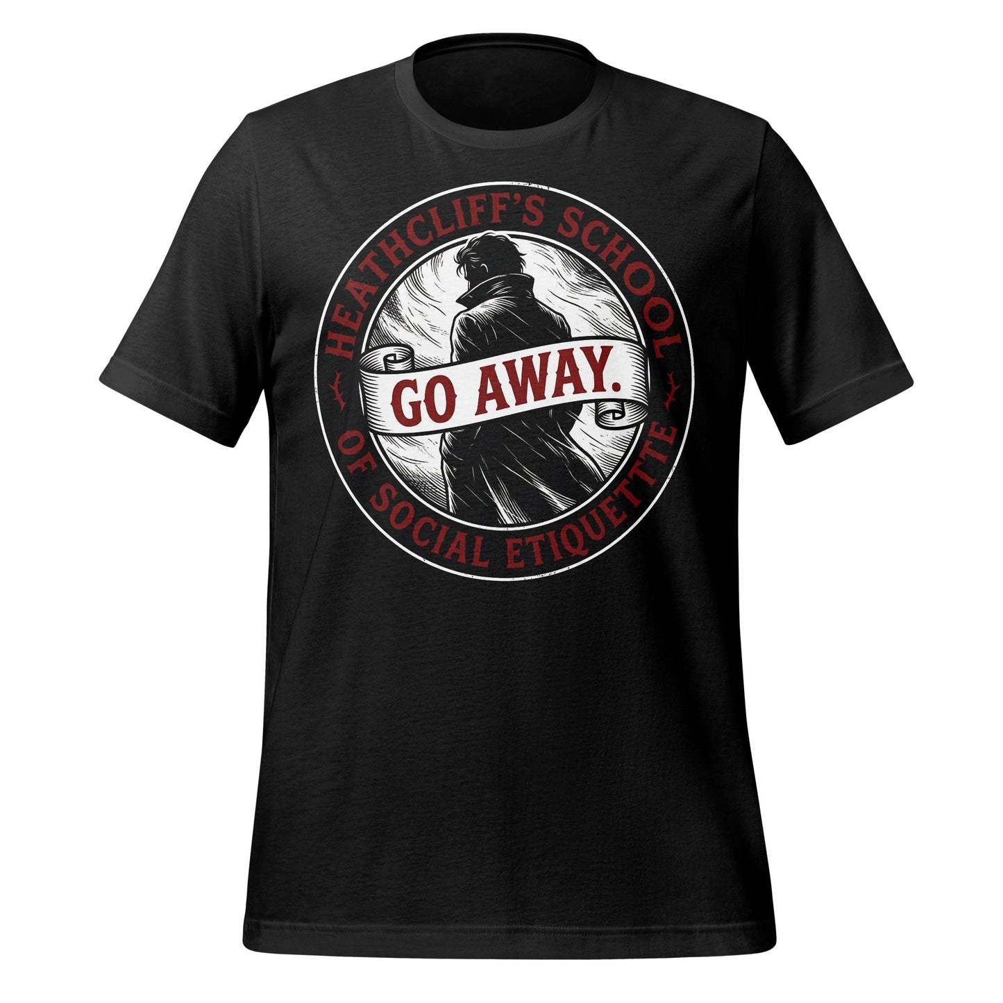 Heathcliff's School of Social Etiquette Go Away Shirt
