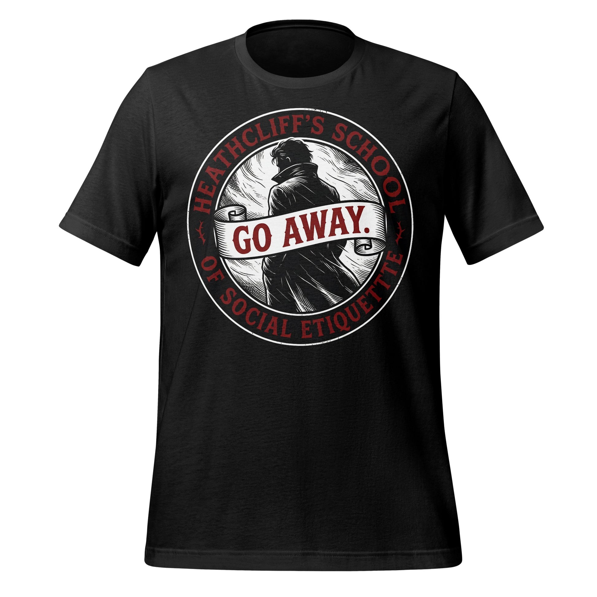 Heathcliff's School of Social Etiquette Go Away Shirt