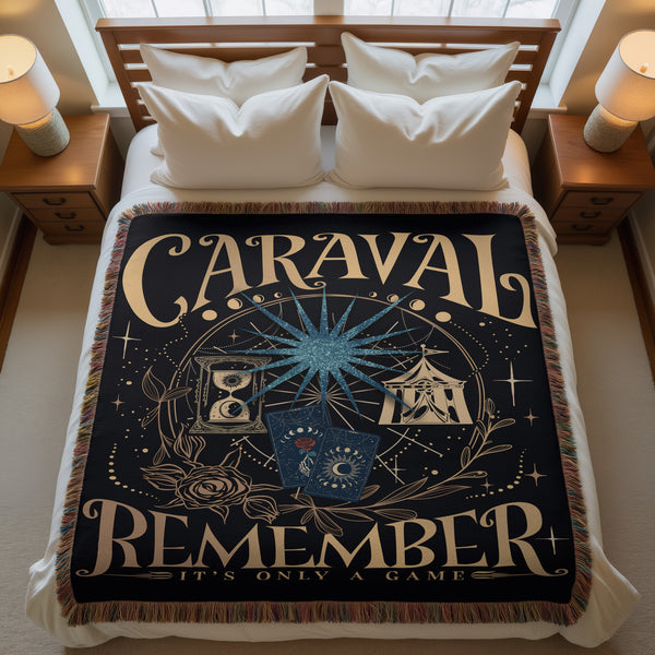 Caraval Remember It’s Only a Game Woven Throw