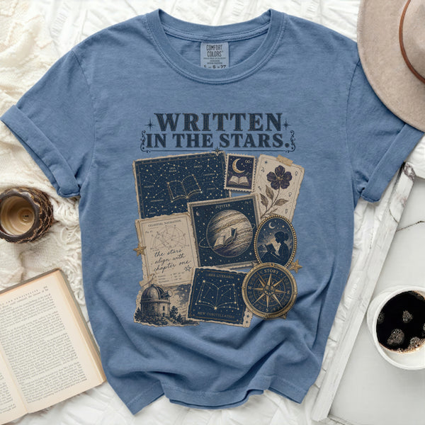 Written In The Stars Tee in Blue Jean