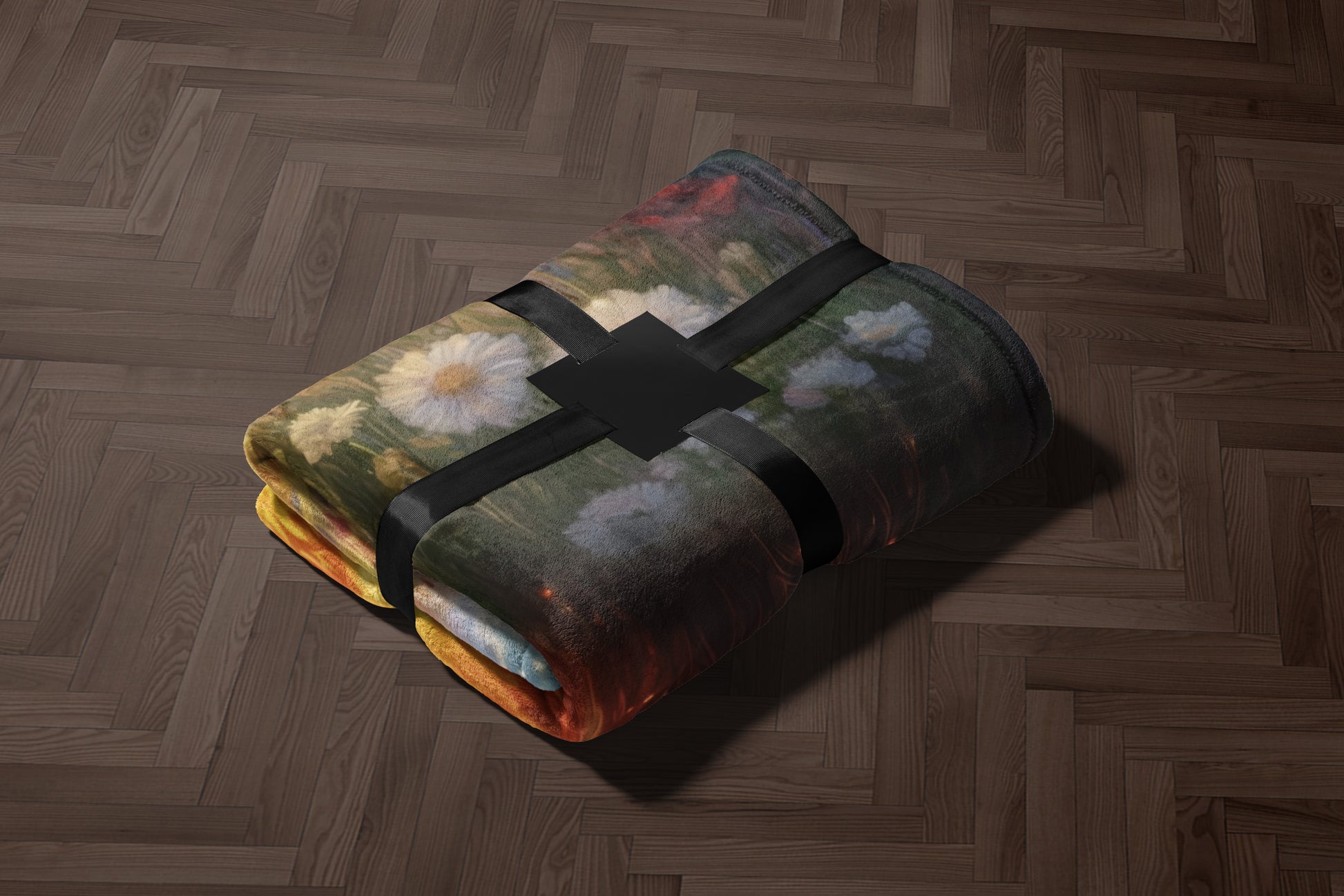 Cozy and Artistic Floral Patterned Blanket Product