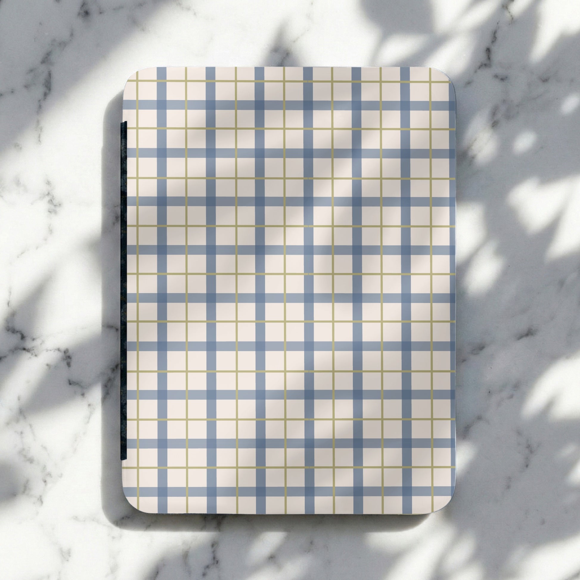 Blue and Beige Checkered Design Cutting Board Product