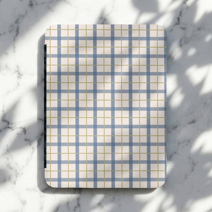 Blue and Beige Checkered Design Cutting Board Product