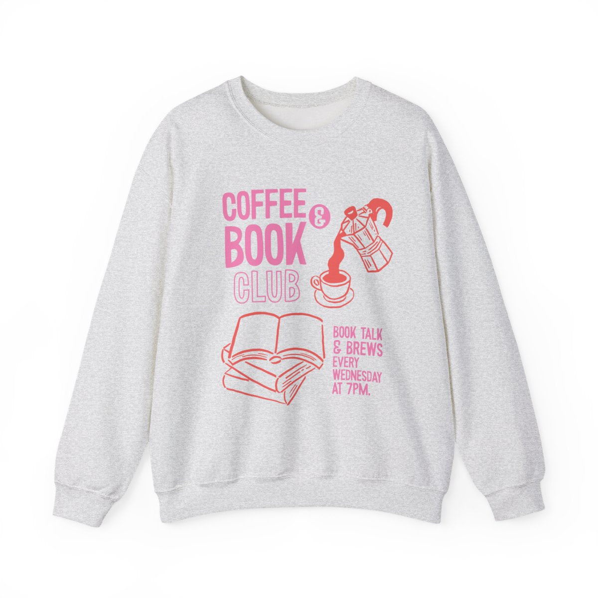 Coffee and Book Club Grey Sweatshirt product