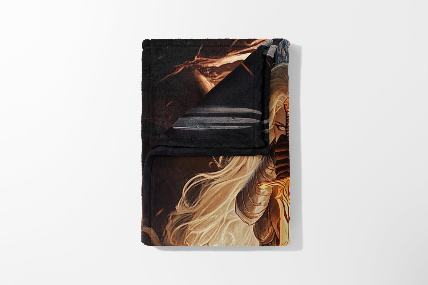 Epic Fantasy Character Art Blanket Design