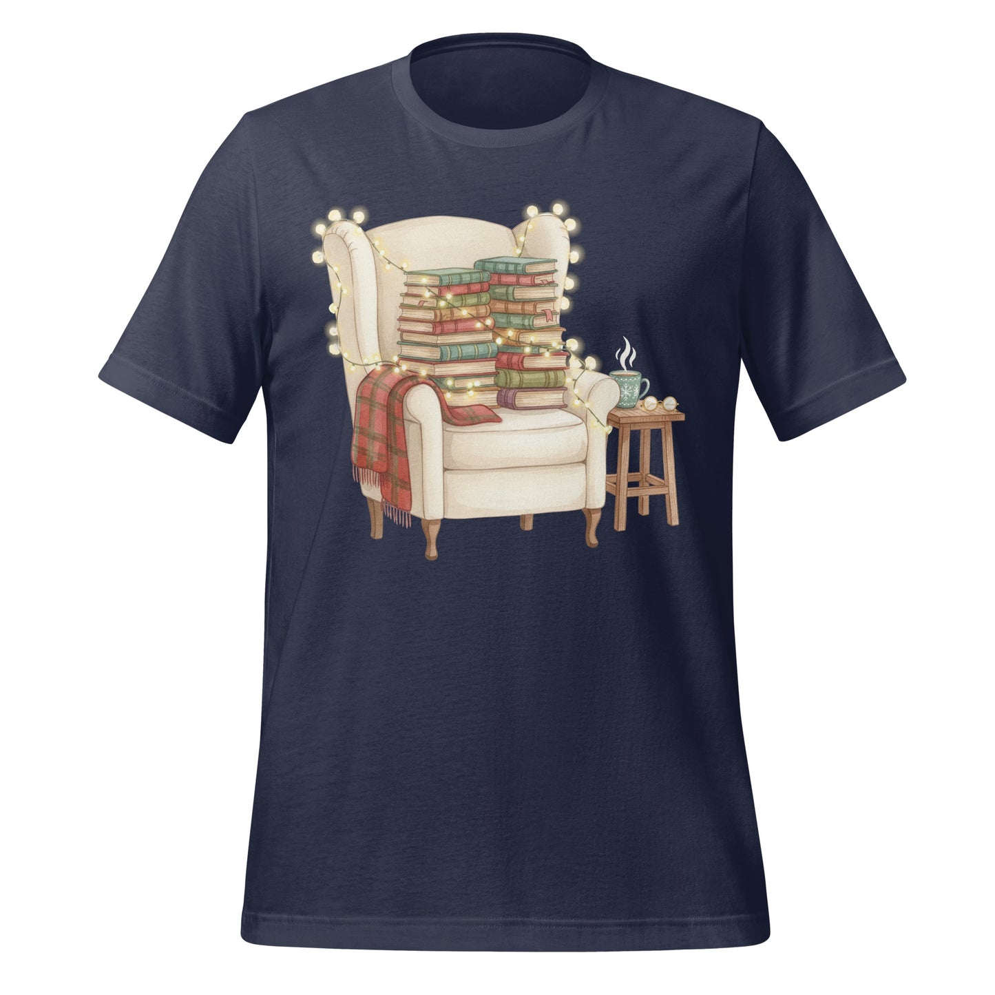 Cozy Reading Chair with Books and Tea T-shirt