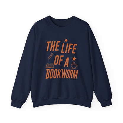 The Life of a Bookworm Sweatshirt for Literature Lovers