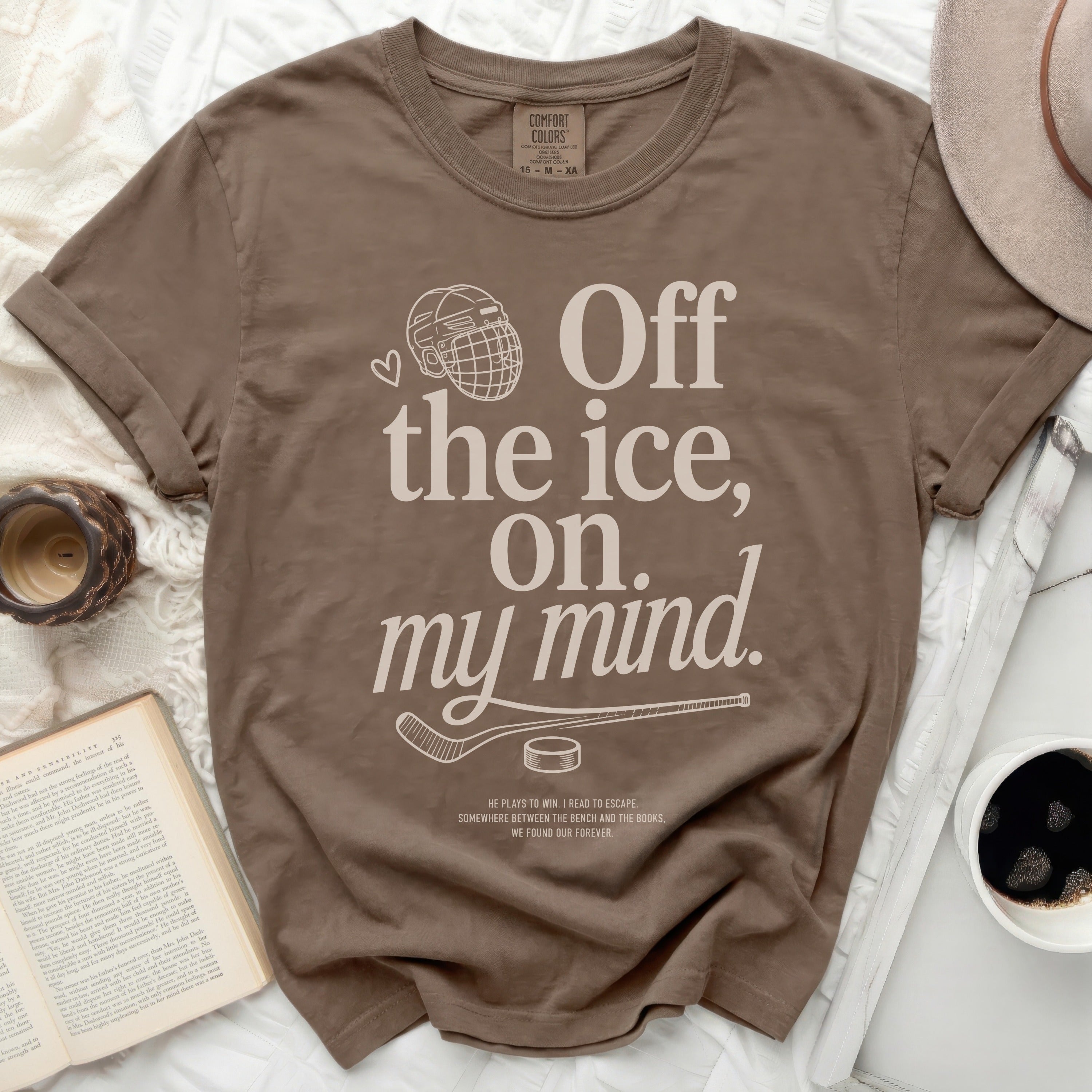 Brown t-shirt with 
