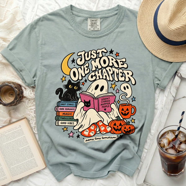 One More Chapter Ghost Tee in Bay
