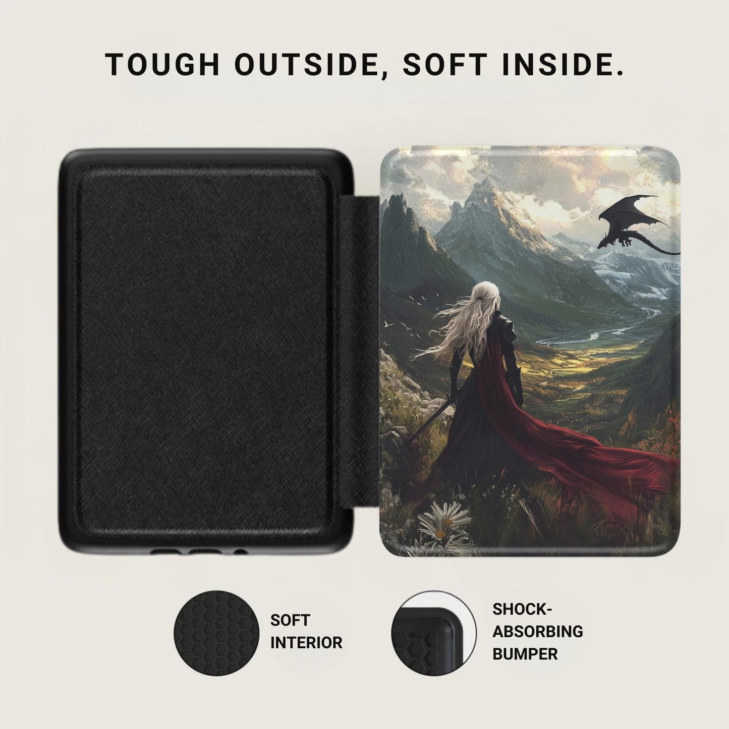 Tough Outside Soft Inside Fantasy Dragon Art Device Case product type