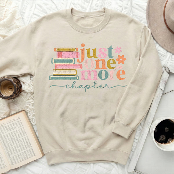 Just One More Chapter Sweatshirt in Sand