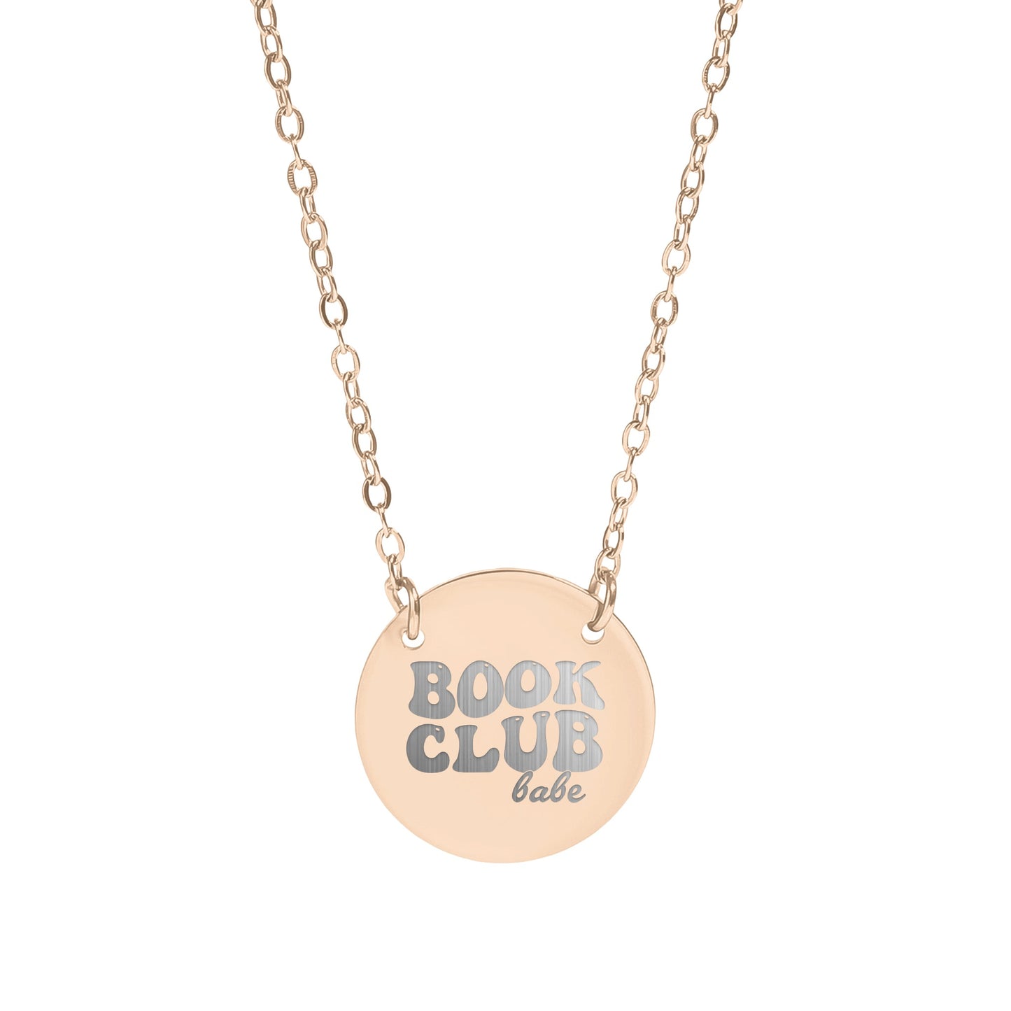 Book Club Babe Circle Necklace - MagicMerchEmporium