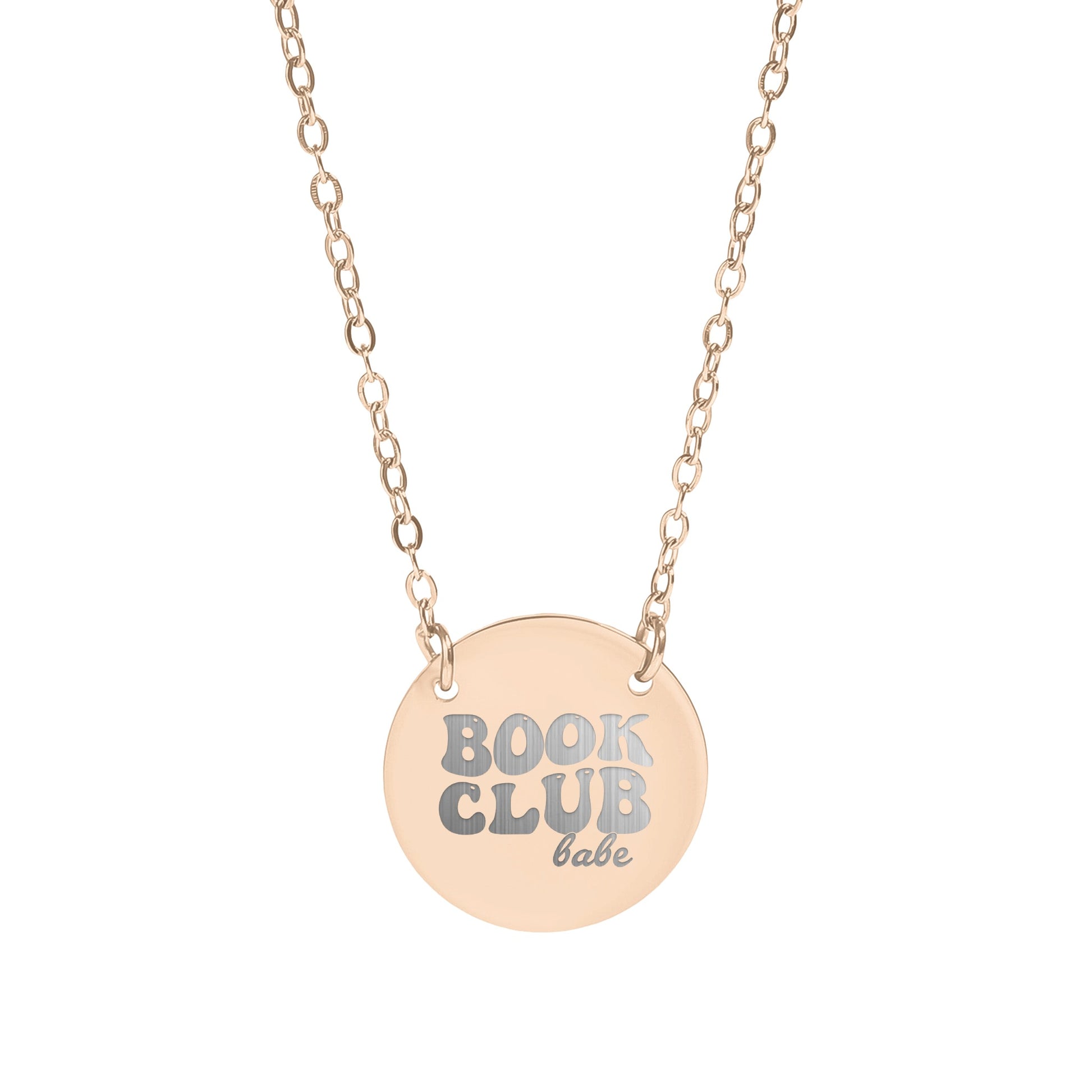 Book Club Babe Circle Necklace - MagicMerchEmporium