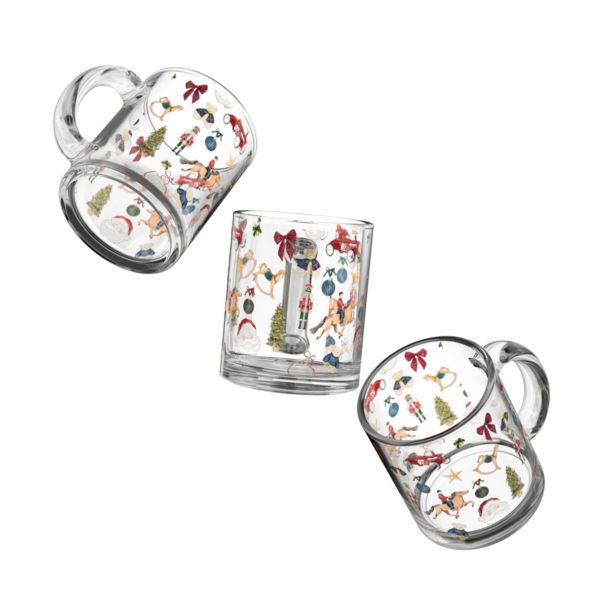 Festive Holiday Theme Transparent Mug Product