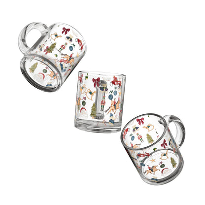 Festive Holiday Theme Transparent Mug Product