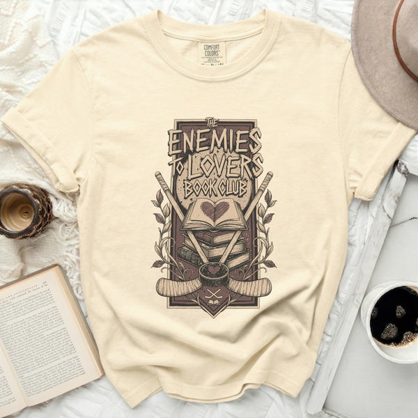The Enemies To Lovers Book Club Tee in Ivory
