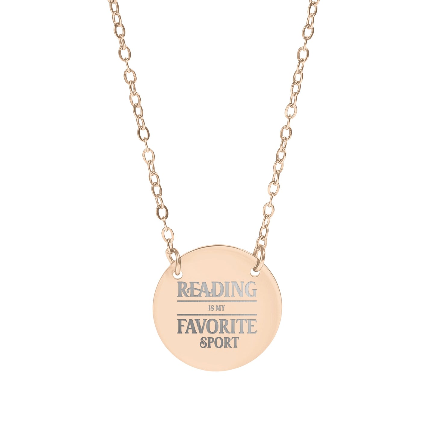 Reading Is My Favorite Sport Necklace