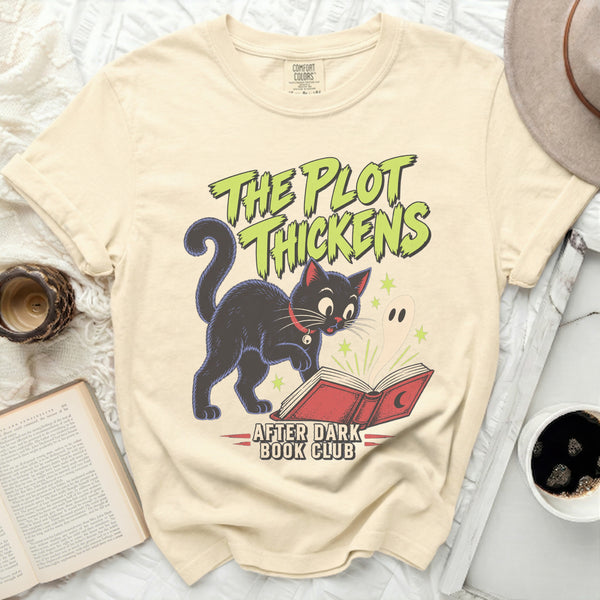 The Plot Thickens Tee in Ivory