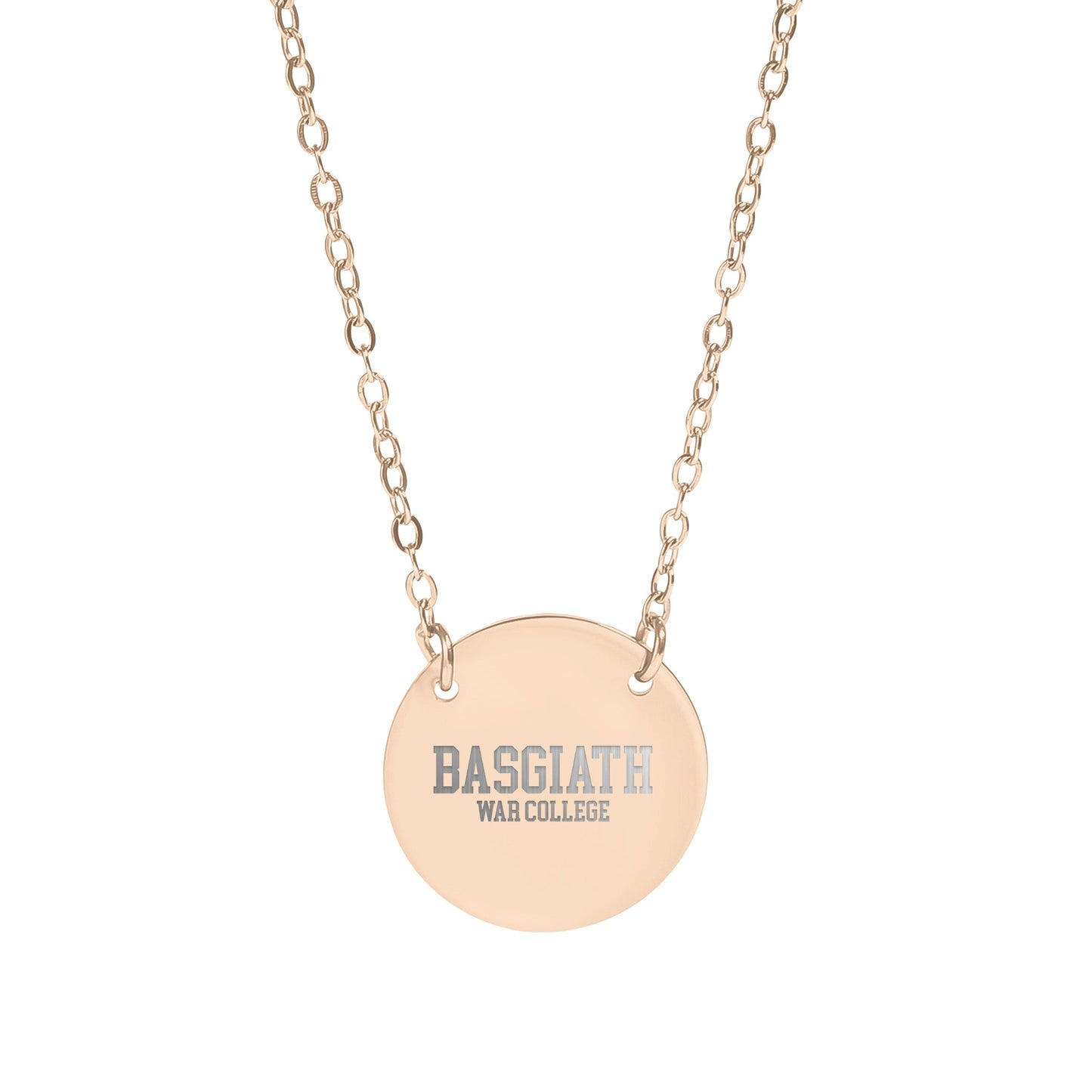 Basgath War College Inscribed Necklace Jewelry