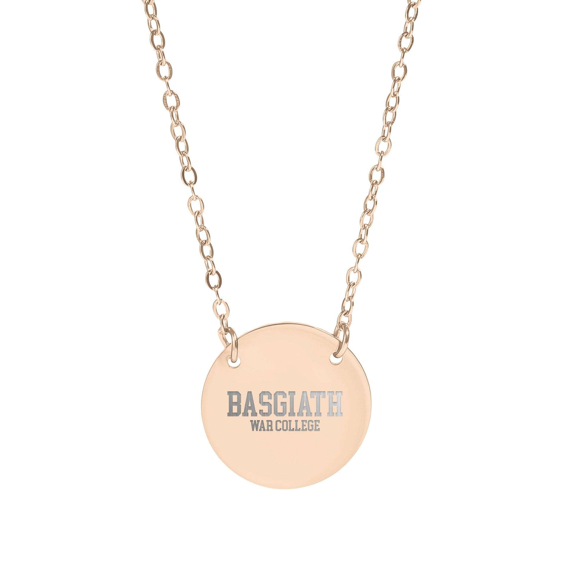 Basgath War College Inscribed Necklace Jewelry