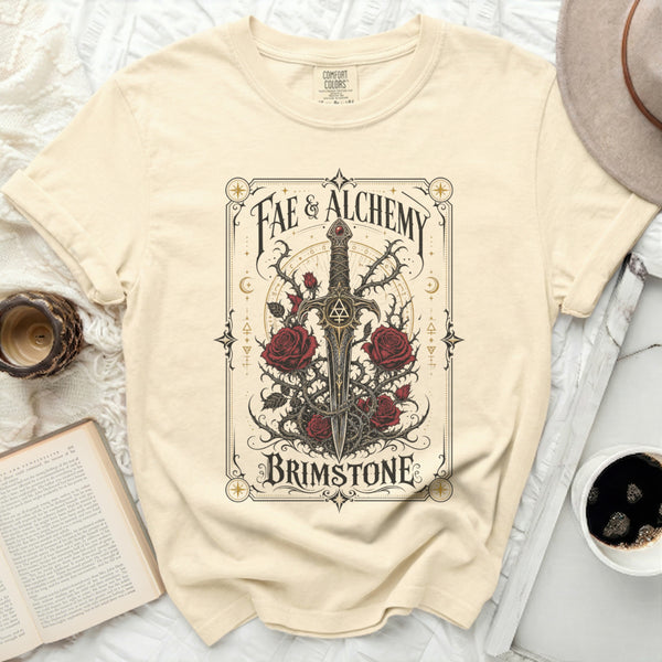 Brimstone Rose Dagger Tee in Ivory
