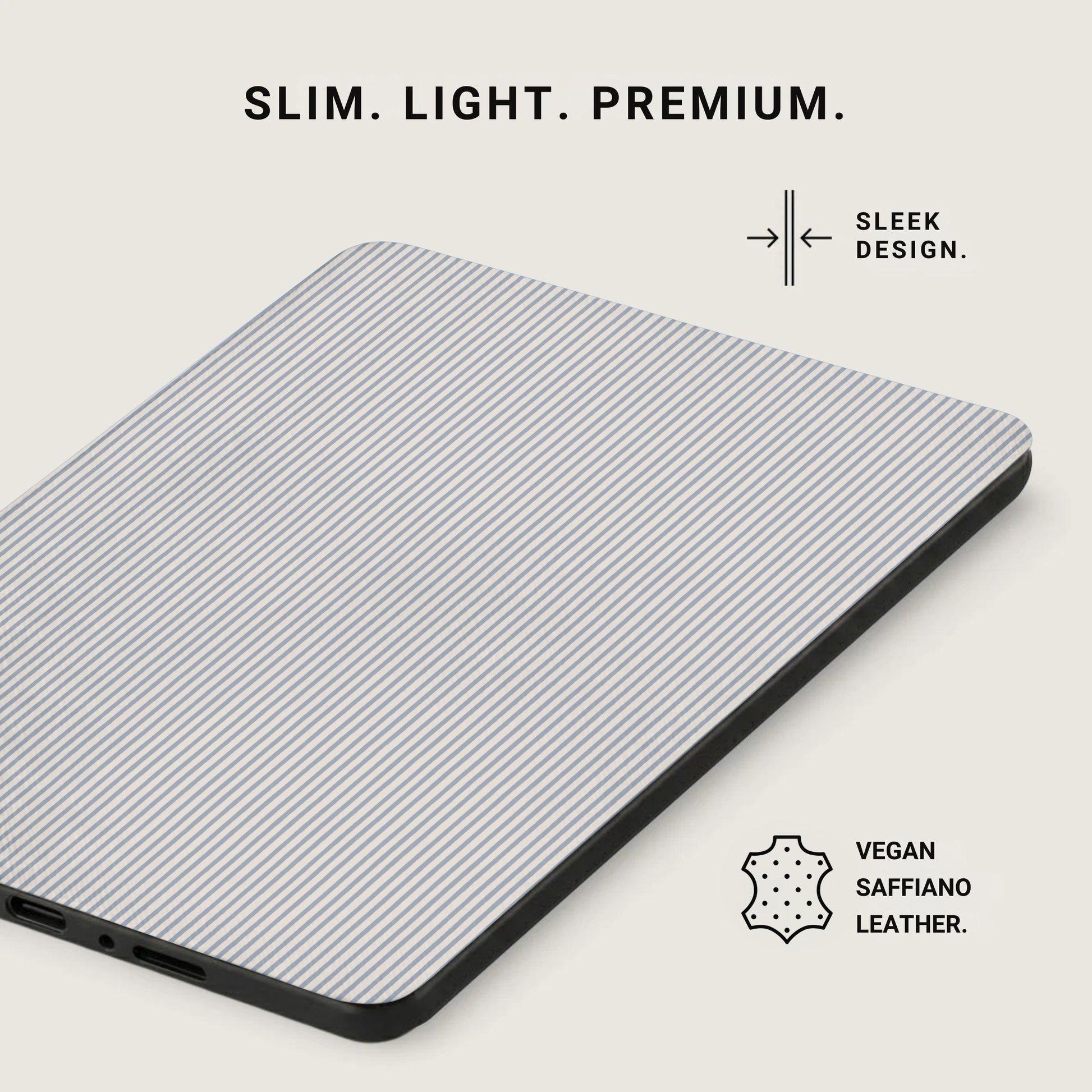 Slim Light Premium Vegan Saffiano Leather Cover